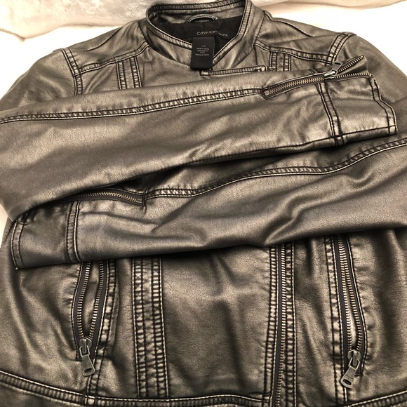 Calvin Klein leather Jacket - Picture 2 of 9